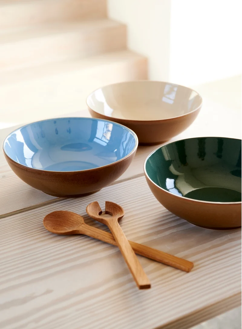 Bitz Salatbowl Wood/Sand 24 cm