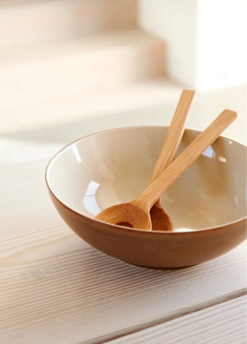 Bitz Salatbowl Wood/Sand 24 cm