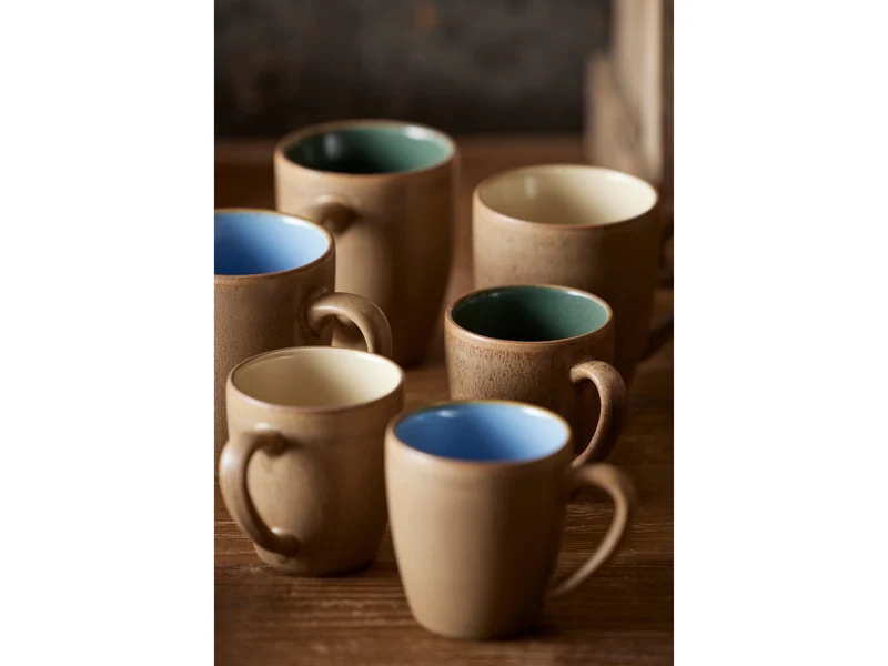 Bitz Becher mit Henkel Wood/Sand 0,3 l Set4