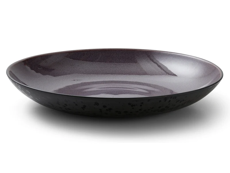 Bitz Schale matt black / shiny lilac 40 cm