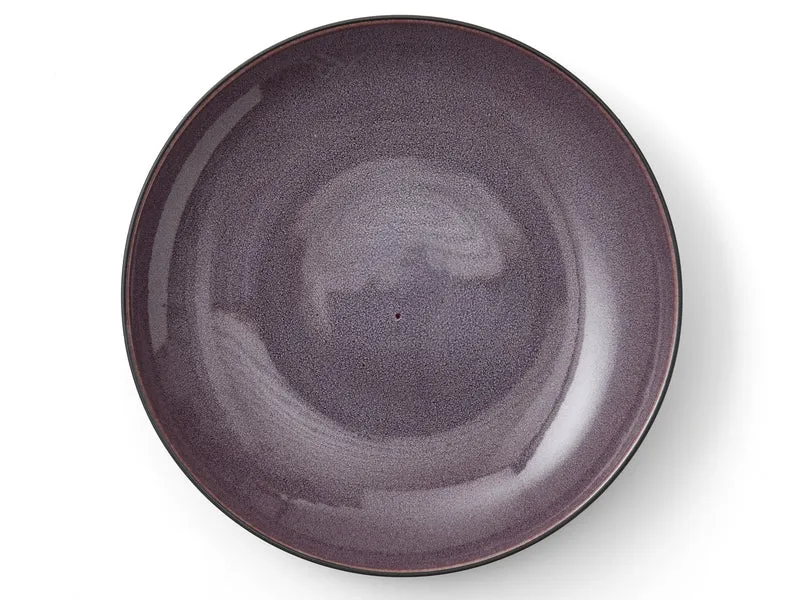 Bitz Schale matt black / shiny lilac 40 cm