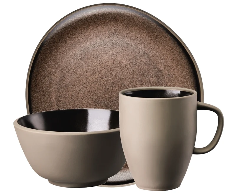 Rosenthal Junto Bronze Frühstücksset 12tlg