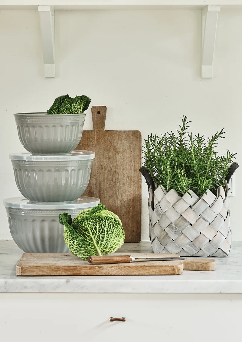 Greengate Alice Schüssel mit Deckel grey Set3