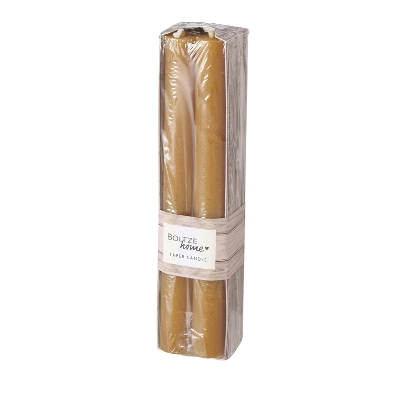 Boltze Melia Stabkerze paraffin orange 20 cm 4tlg.