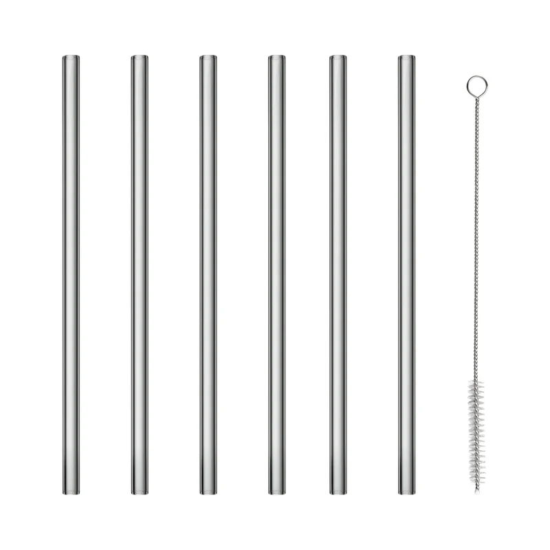 Blomus SALA Glastrinkhalme smoke Set6