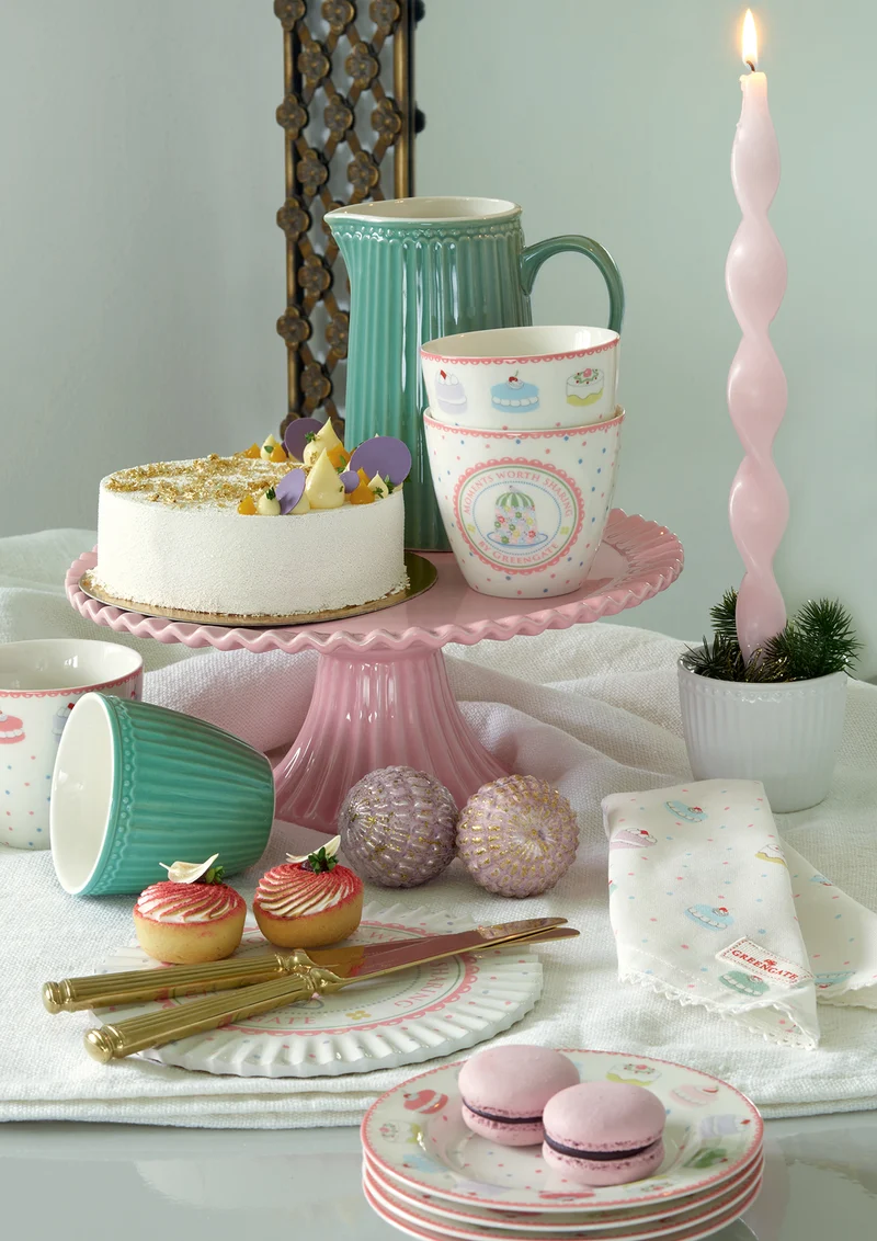 Greengate Alice Becher mit Henkel dusty green 0,4 l