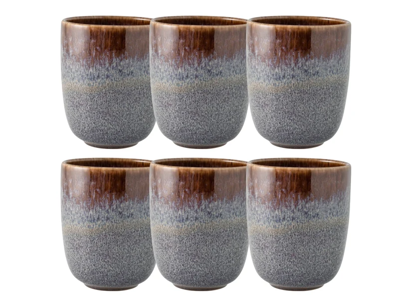 like. by Villeroy & Boch Lave beige Becher ohne Henkel Set 0,4 l Set6