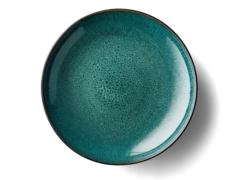Bitz Servierschale matt black / shiny green 40 cm