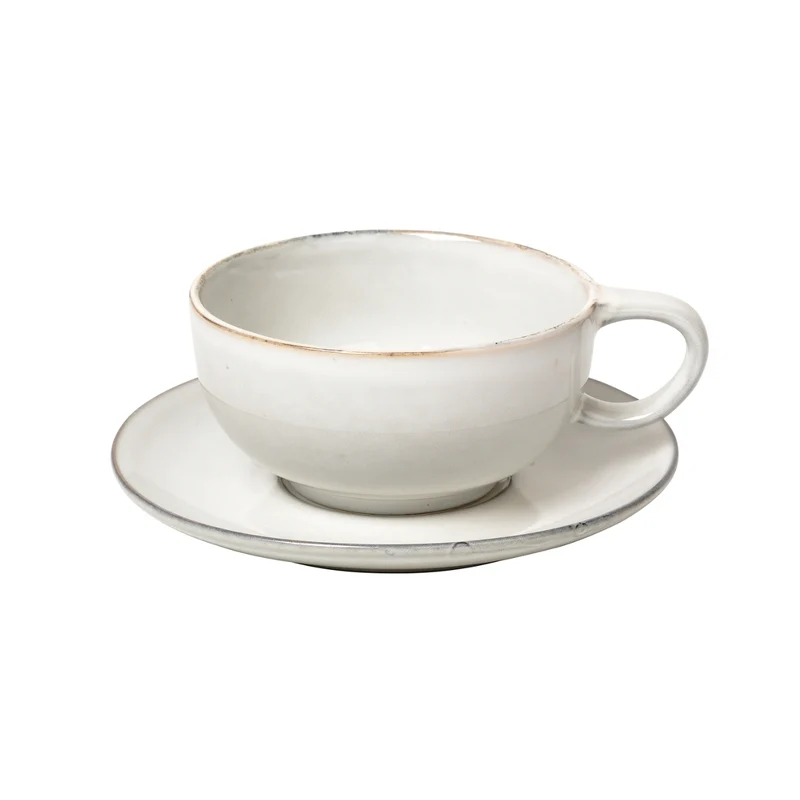 Broste Copenhagen NORDIC SAND Tasse mit Untertasse 0,25 l