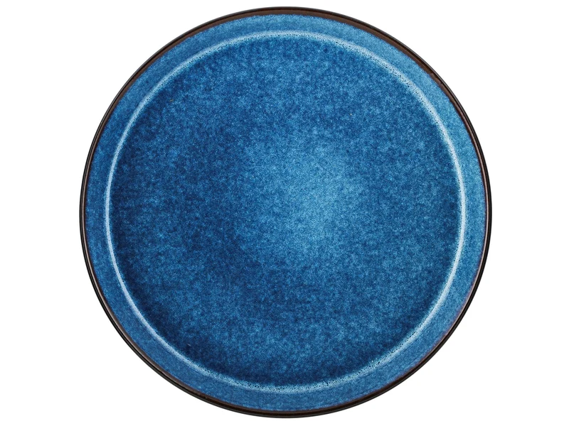 Bitz Speiseteller matt black / shiny dark blue 27 cm