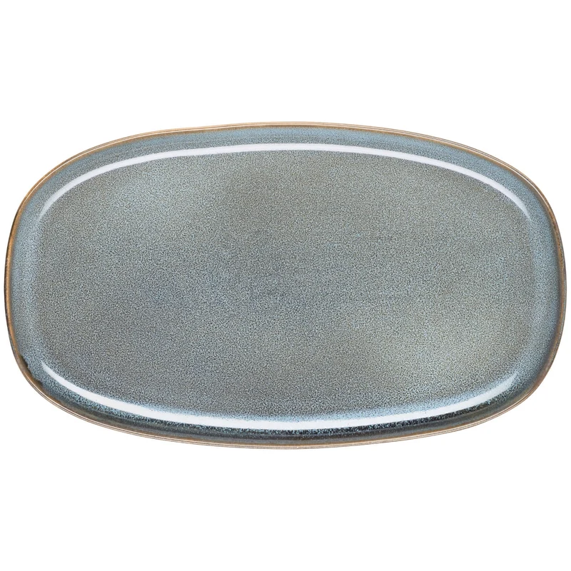 ASA SAISONS Platte oval denim 31 x 18 cm