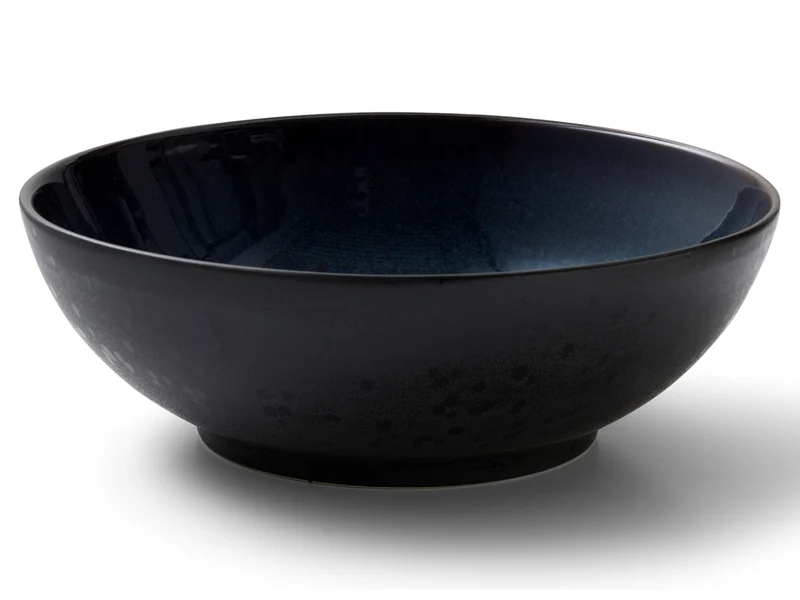Bitz Salatschüssel matt black / shiny dark blue 30 cm
