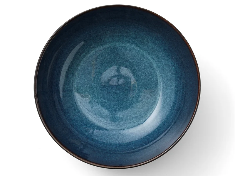 Bitz Salatschüssel matt black / shiny dark blue 30 cm