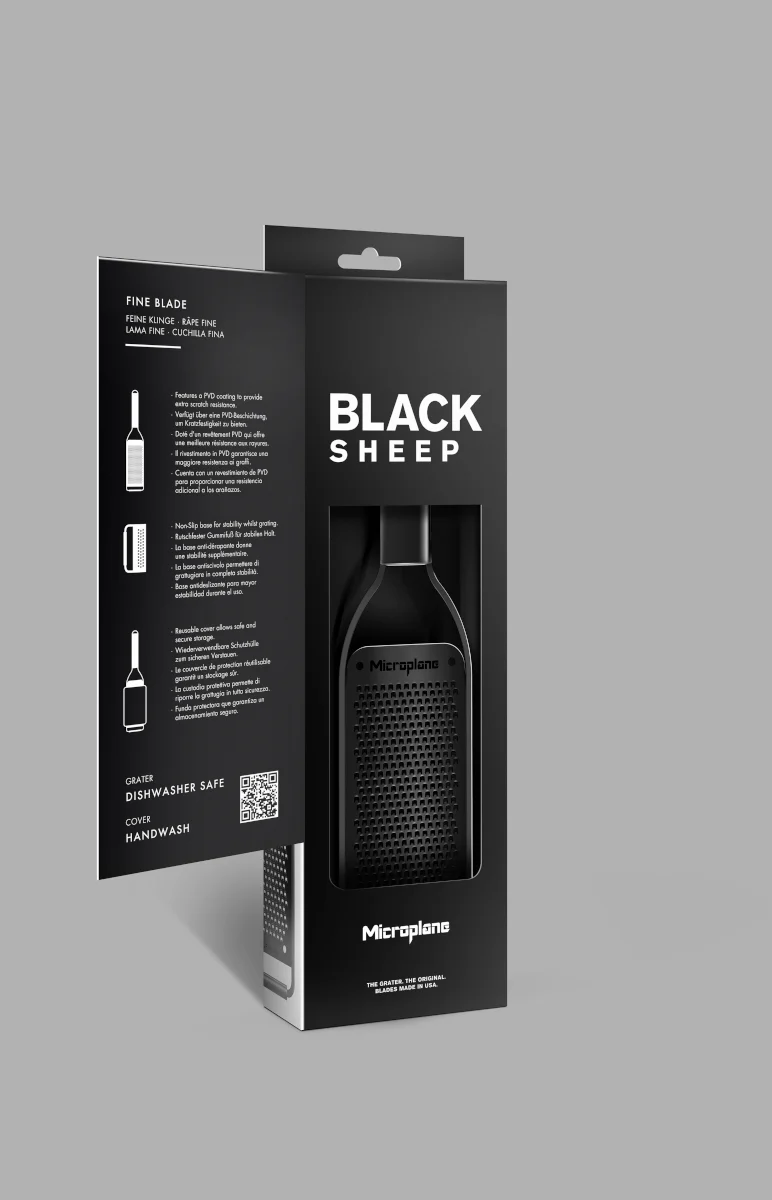 Microplane Black Sheep Serie Reibe fein schwarz