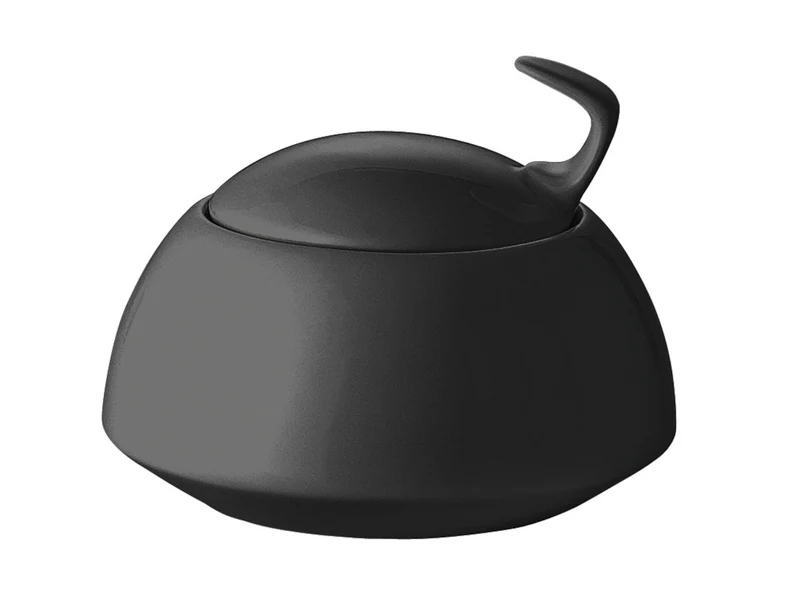 Rosenthal TAC Gropius Black Zuckerdose 6 P.