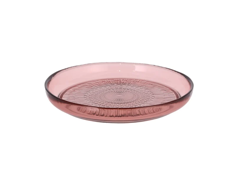Bitz Kusintha Glasteller pink 18 cm