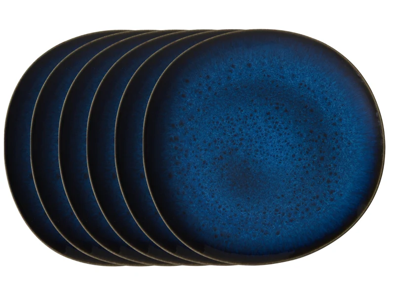 like. by Villeroy & Boch Lave bleu Speiseteller 28 cm Set6