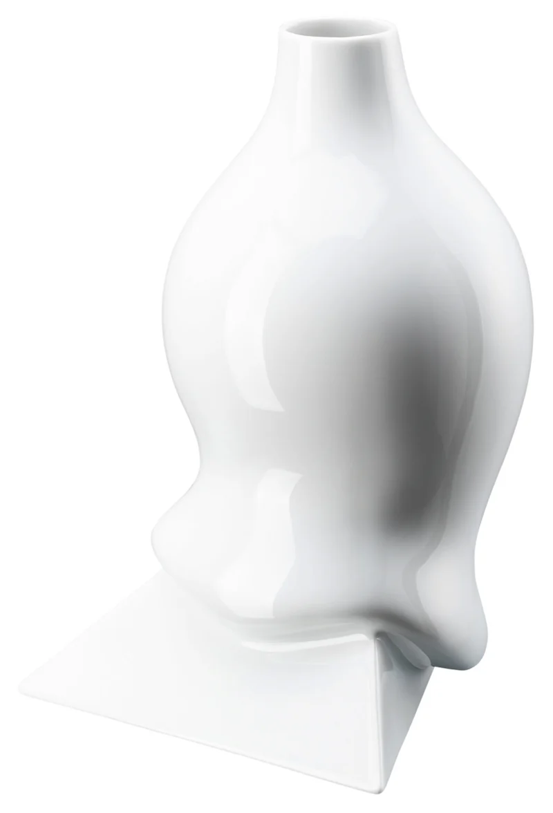 Rosenthal Sirop Weiss glasiert Vase 28 cm
