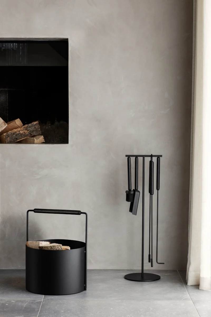 Blomus ASHI Kaminbesteck black oak 3tlg