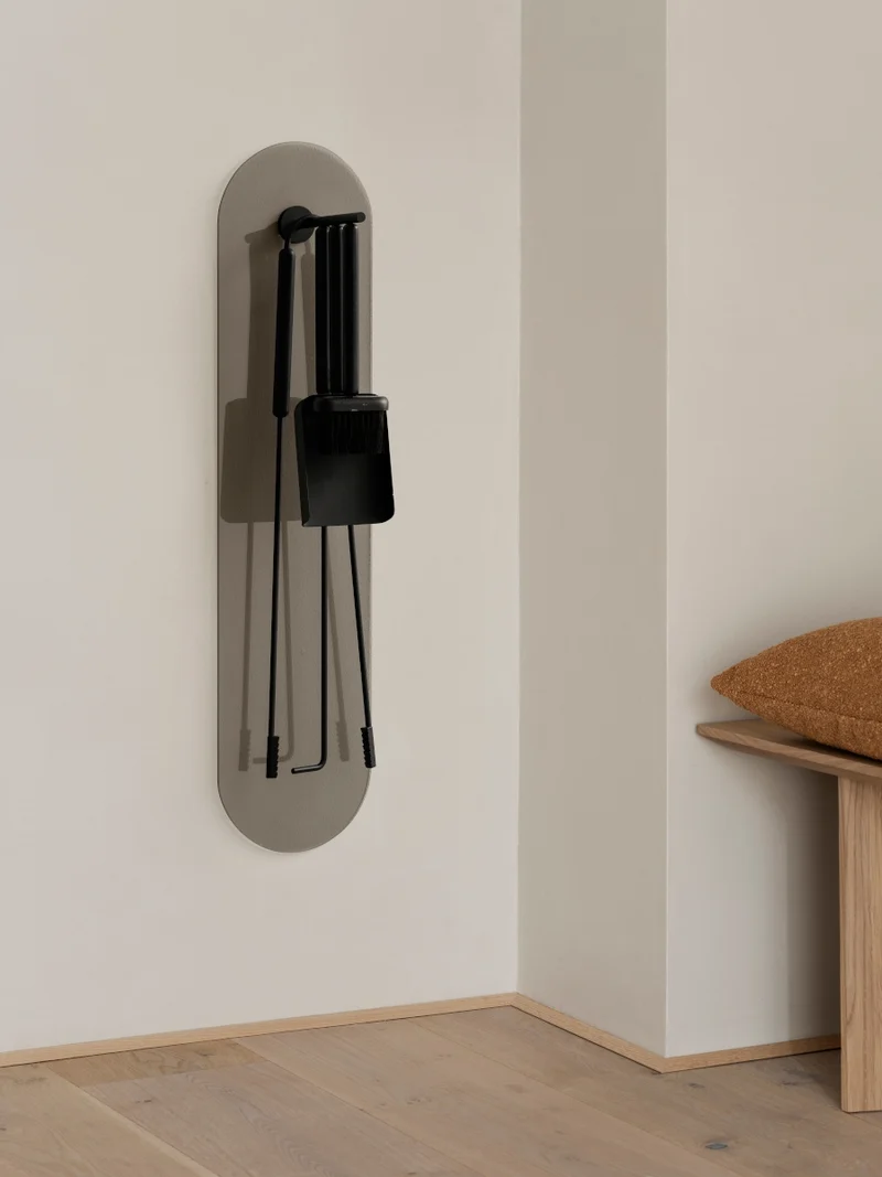 Blomus ASHI Kaminbesteck black wandmontiert 3tlg