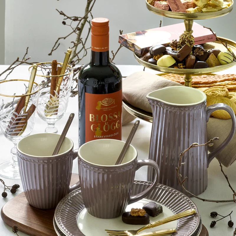 Greengate Alice Speiseteller dark chocolate 6er-Set (26,5 cm)