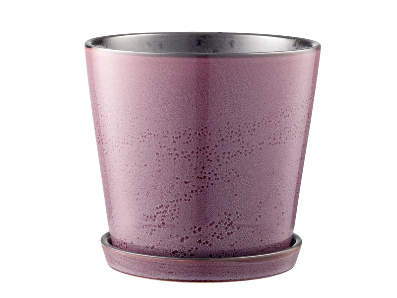 Bitz Blumentopf lilac / black 14 cm