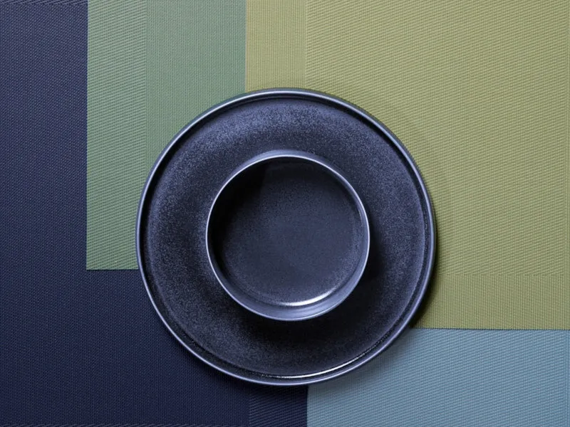 ASA Tischset gewebter Rand deep blue 46 x 33 cm