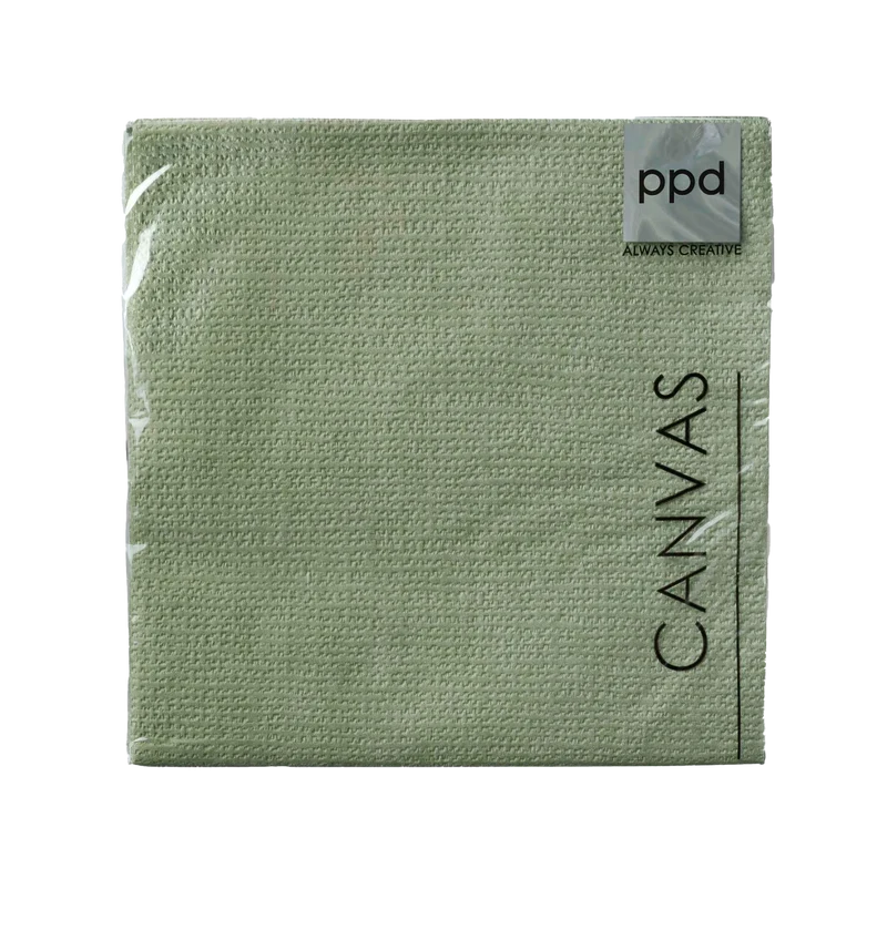 Grüne Serviette - 33x33 cm - Set mit 15 Stück