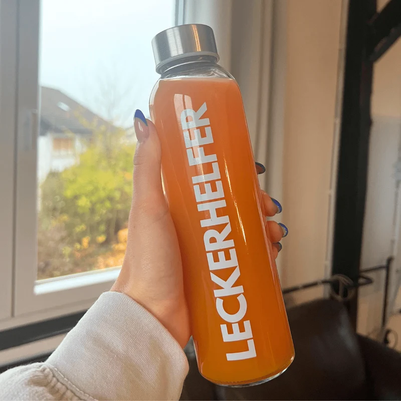 Leckerhelfer | Trinkflasche Glas 500 ml