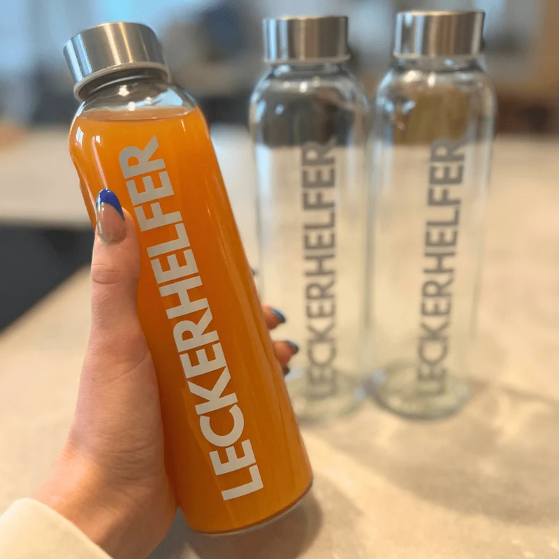 Leckerhelfer | Trinkflasche Glas 500 ml