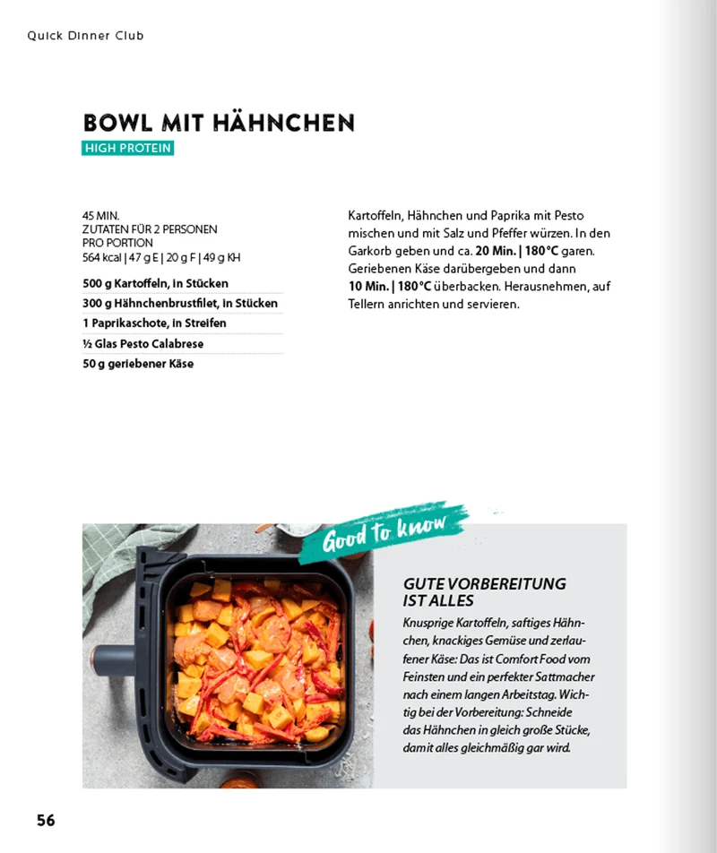 Air Fryer Club - QUICK & EASY - 5 Zutaten - Die 50 einfachsten Airfryer-Rezepte