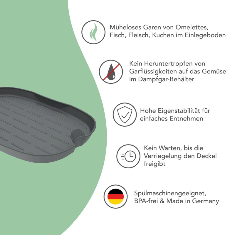 FlexiSteam Dampfgar-Silikonform für Monsieur Cuisine
