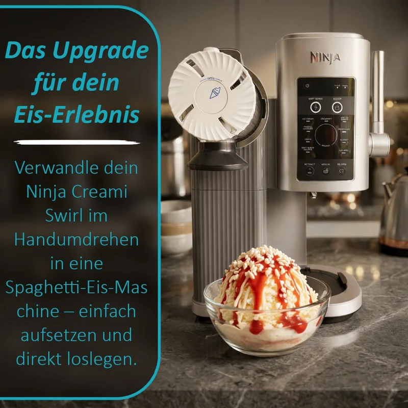 Swirlyzer | Spaghetti-Eis-Aufsatz für Ninja Creami Swirl