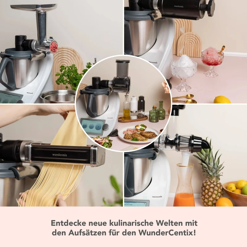 WunderCentix® Profi-Set: Multifunktionsachse mit 5 Aufsätzen