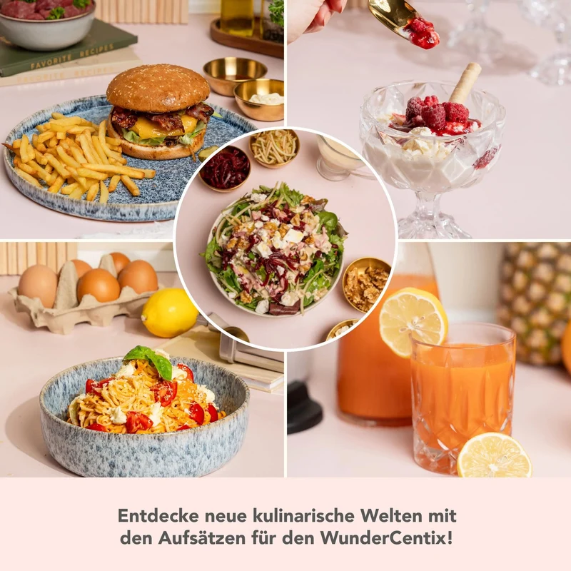 WunderCentix® Profi-Set: Multifunktionsachse mit 5 Aufsätzen