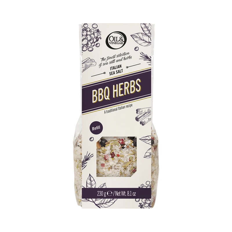 Italienisches Meersalz mit BBQ-Kräutern Nachfüllpackung - 230 g