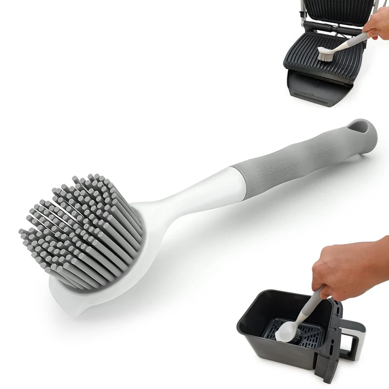 WunderFry® | Reinigungsbürste mit Silikonborsten für Airfryer, Kontaktgrill & Pfannen
