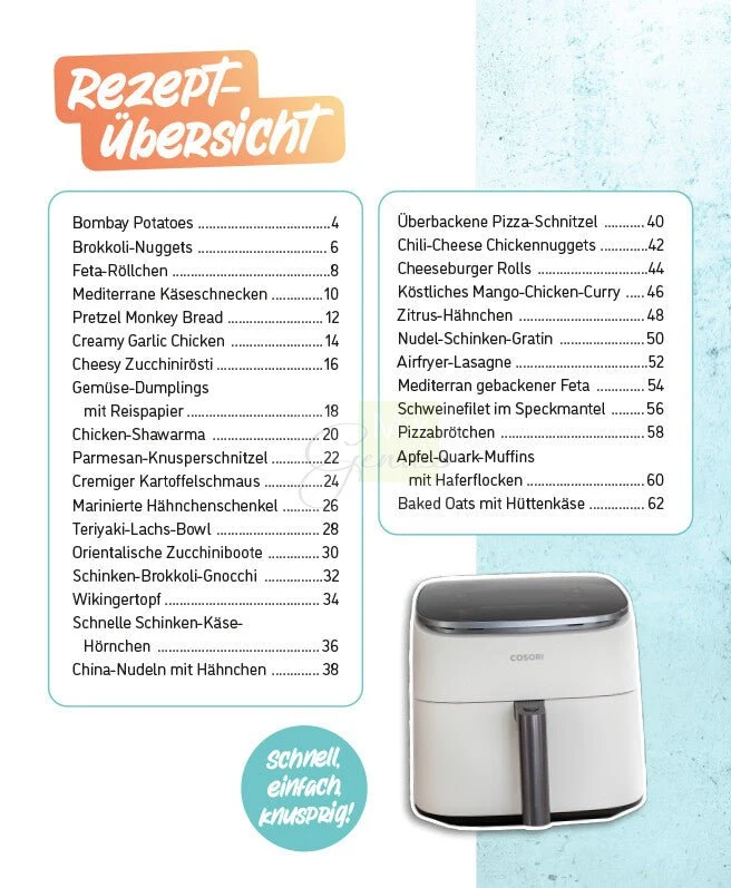 Lieblingsgerichte aus dem Airfyer