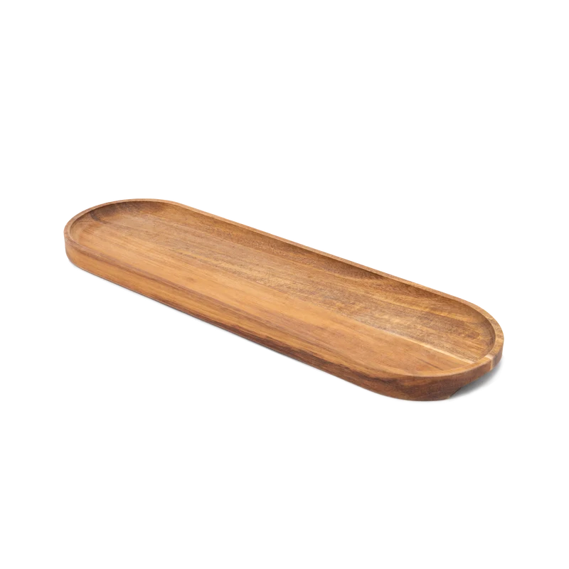 Servierplatte aus robustem Akazienholz - 30x9cm