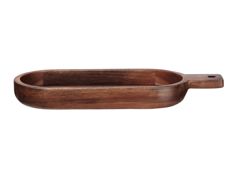 ASA ovale Schale flach akazie 33,4 x 13 cm