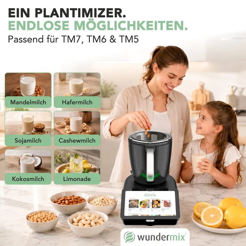 Plantimizer® | Pflanzenmilch-Bereiter für Thermomix TM7, TM6 & TM5