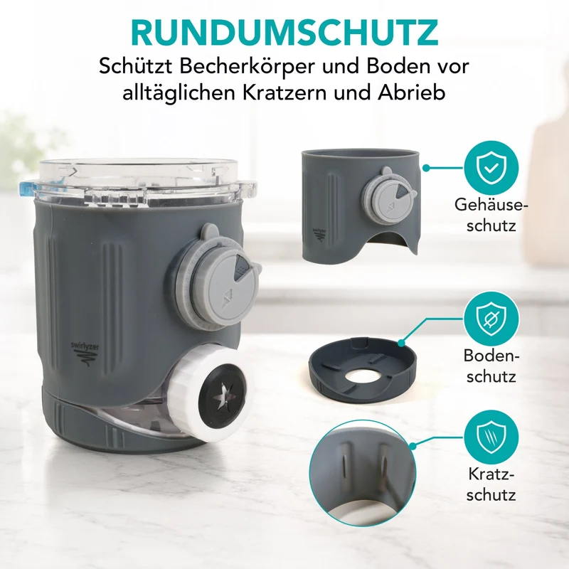 Swirlyzer | Silikon-Schutzhülle für Ninja Creami Scoop & Swirl Eisbehälter
