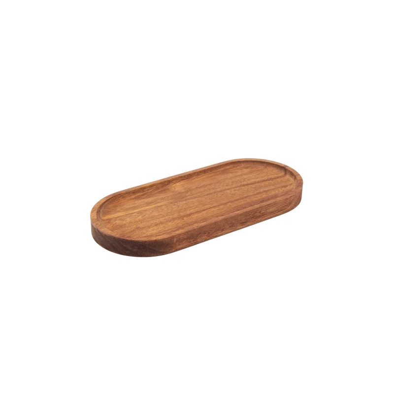 Servierplatte aus robustem Akazienholz - 20x9cm