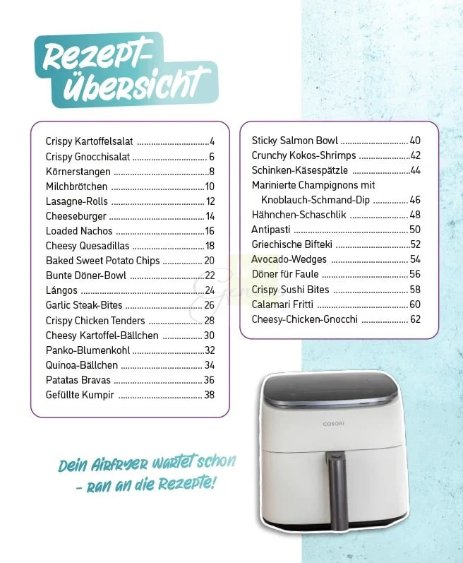 Rezepte für den AIRFRYER
