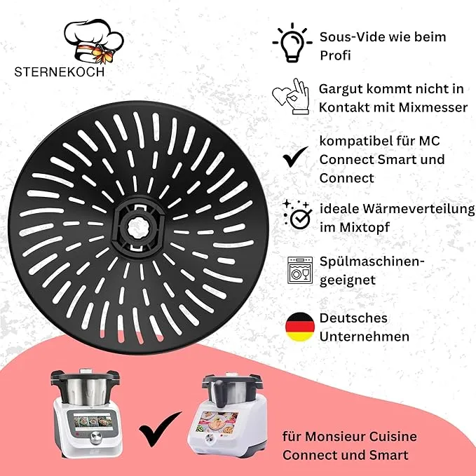 STERNEKOCH Messerabdeckung für Monsieur Cuisine Smart, Trend, Connect