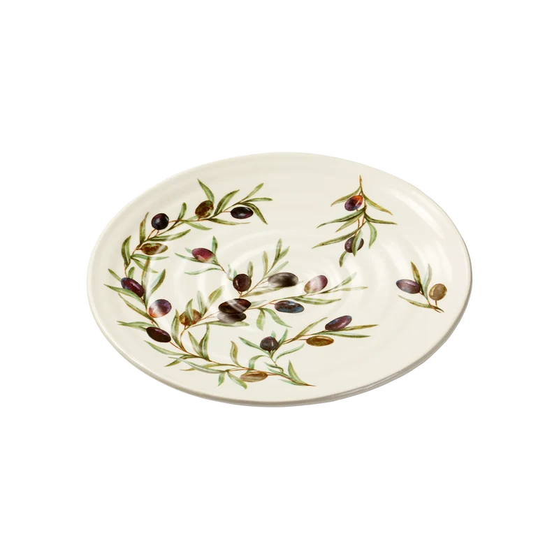 Essteller mit Olivenmotiv - 29 cm