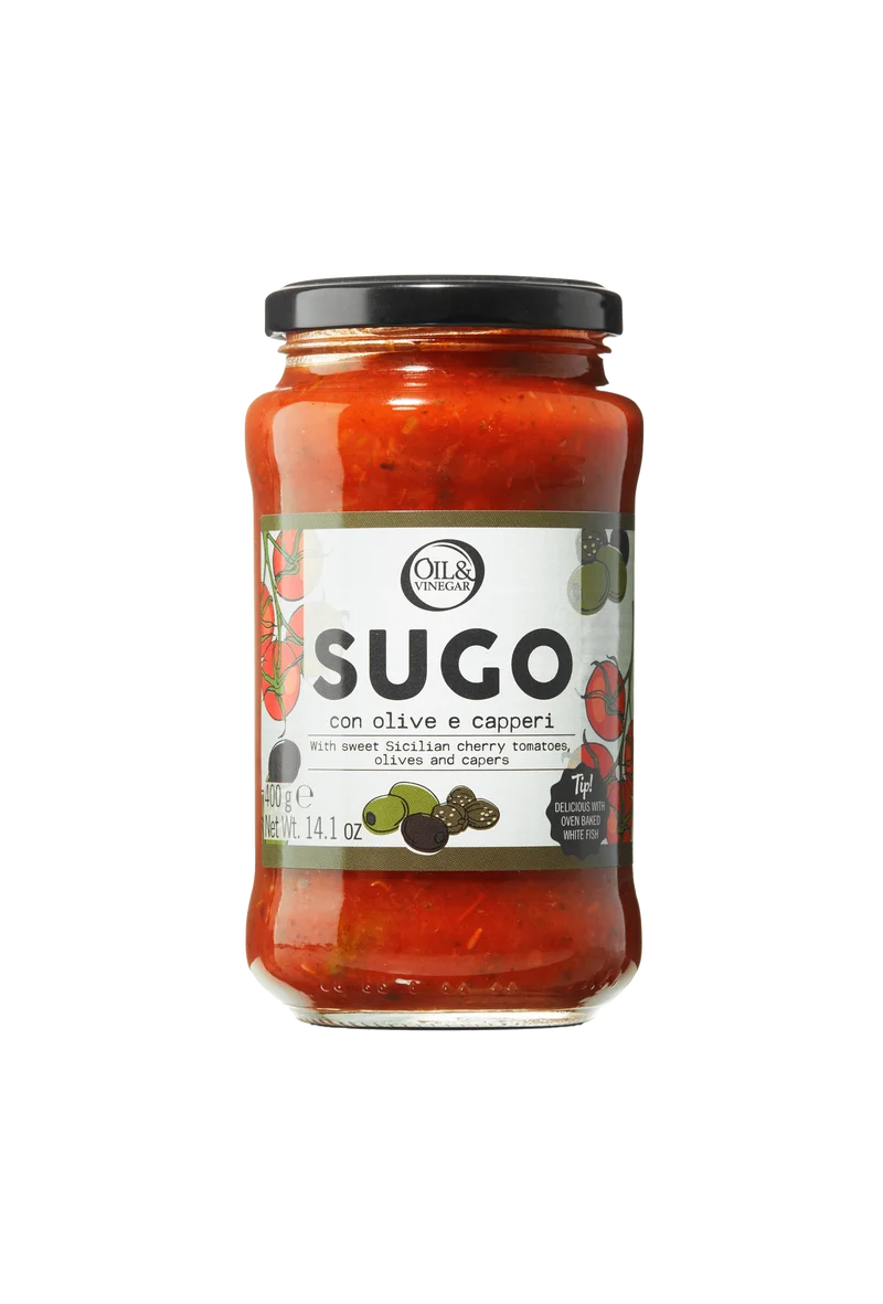Pastasauce mit Oliven und Kapern - Sugo con Olive e Capperi - 400 g