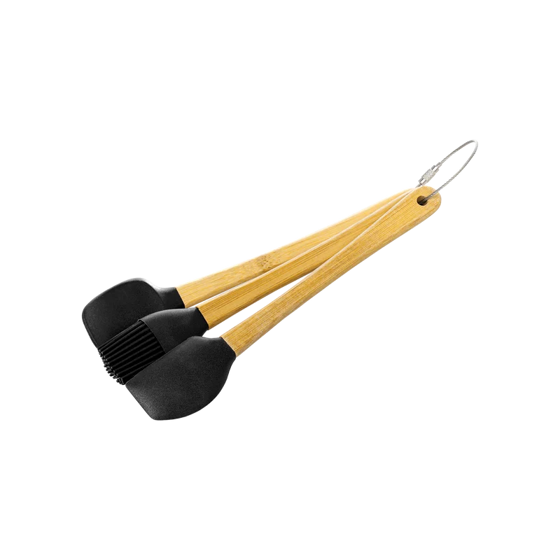 Schwarzes Küchenwerkzeug-Set - 3-teilig - 20cm