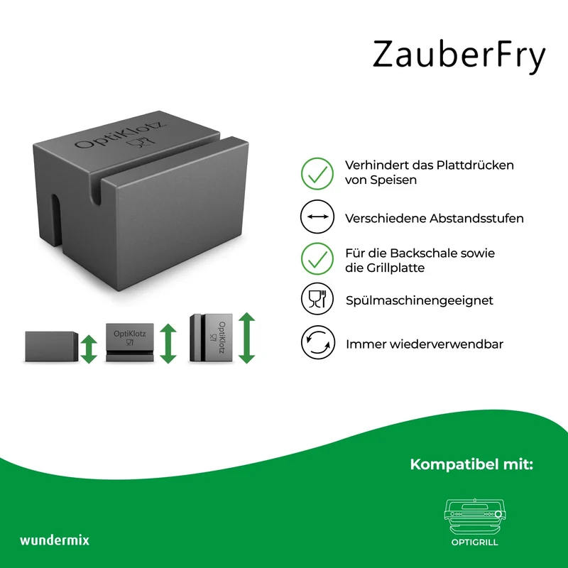 ZauberFry | OptiKlotz Abstandshalter aus Silikon für OptiGrill
