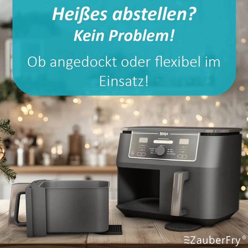 ZauberFry | Silikon Untersetzer für Ninja AF300EU, AF400EU, AF451EU, AF500DE und SL400EU (2er-Set)